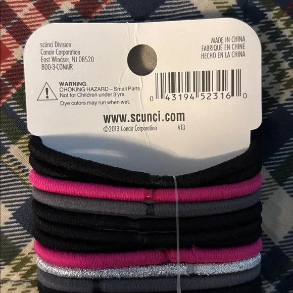 Scunci Multicolor Headbands and Black Hair Ties Set - Picture 4 of 5